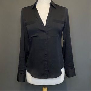 Black button down shirt